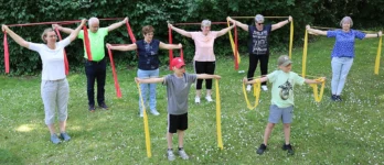 Übungen am Widerstandsband Übungen am Widerstandsband